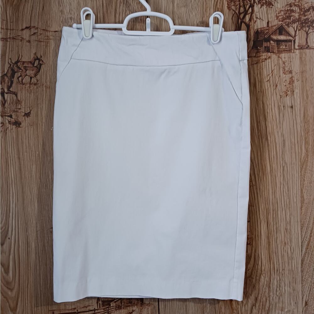 Rekucci White Basic Pencil Skirt Size Small